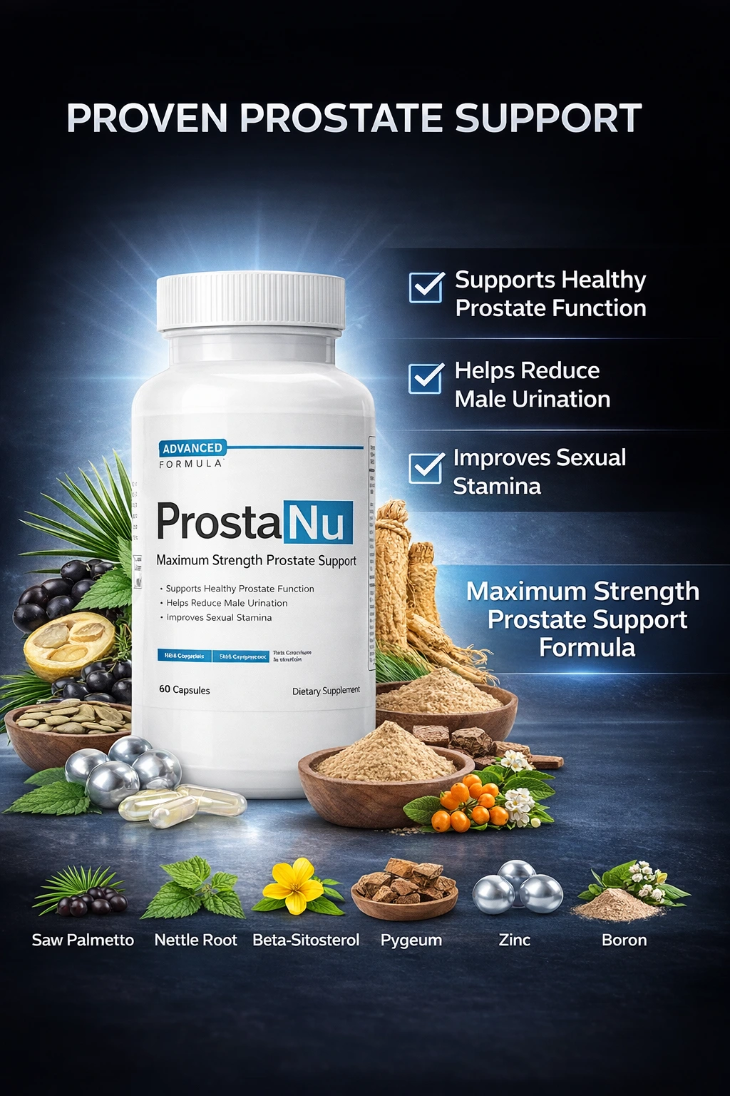 ProstaNU Prostate & Urinary Health Support Supplement